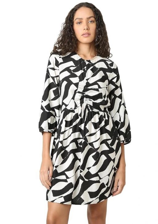 VERO MODA ' Women's' Rayon Fit and Flare Above The Knee Dress