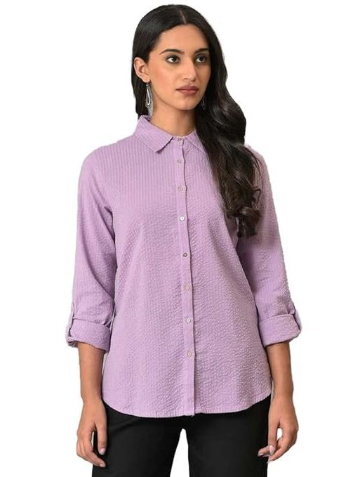 W for Woman Women's Cotton Regular Fit Top