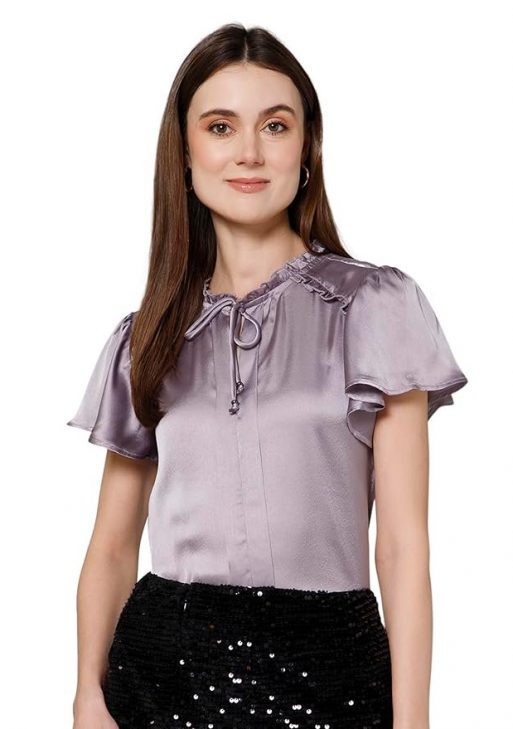 Purys Women's Solid Regular Fit Blouse