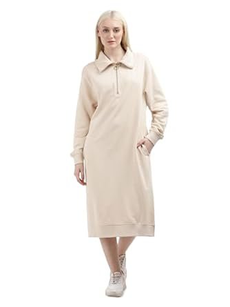 Tommy Hilfiger Women's Cotton Blend A-Line Below The Knee Casual Dress