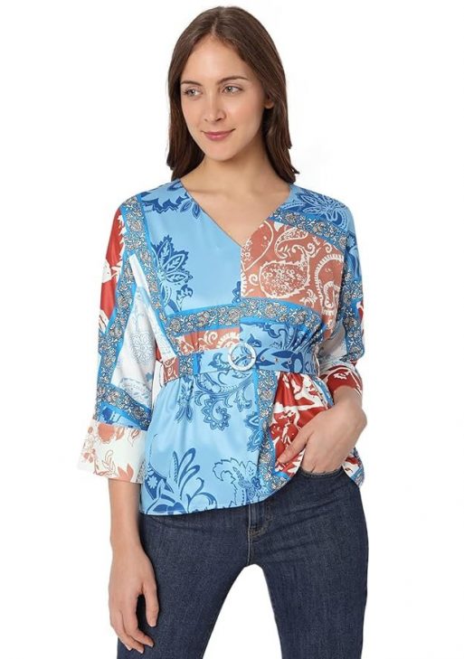 VERO MODA Women's Polyester Regular Fit Top
