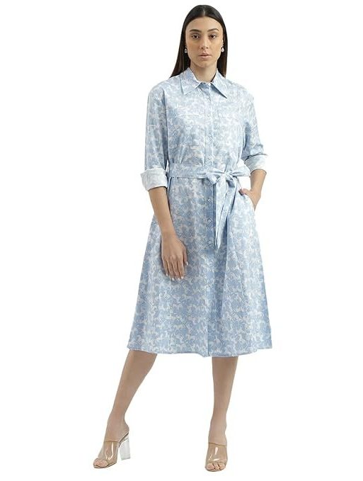 UNITED COLORS OF BENETTON Regular Fit Spread Collar Printed Shirt
