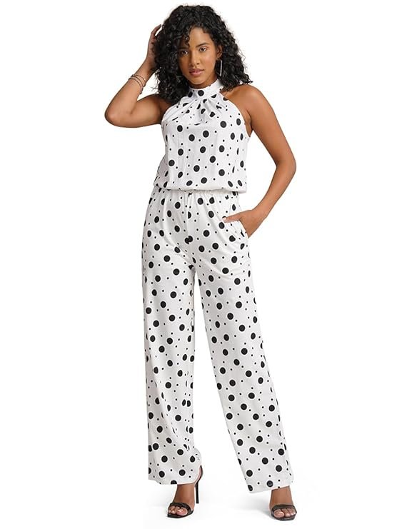 ONE SKY Jumpsuit For Women, Stylish designer jumpsuit For Ladies, Bold And Trendy Tropical Print, Sleeveless Fit for Girls