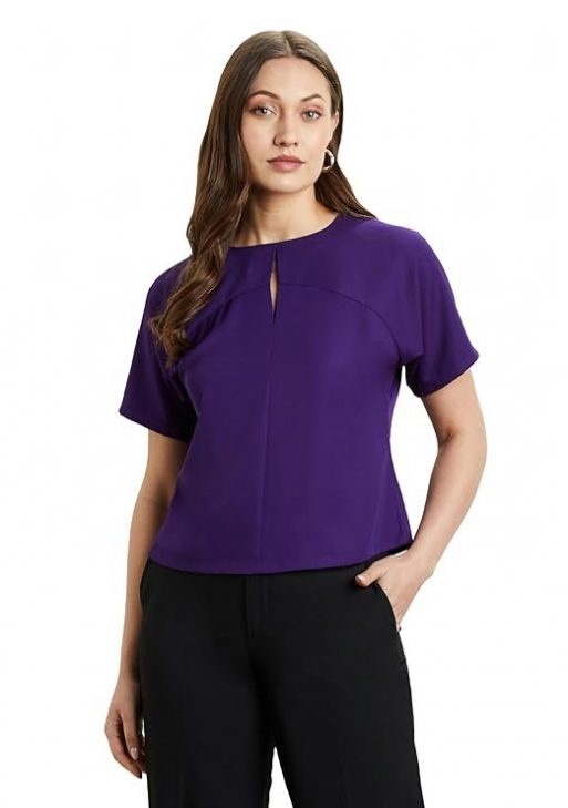 Symbol Premium Women's 'Desk-to-Dinner' Crop Top (Relaxed Fit | Stylish)