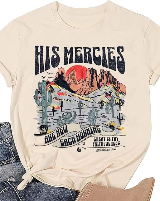 His Grace is Enough Tshirt Women Cute Jesus Christian Faith Shirts Cotton Graphic Tops Blouse