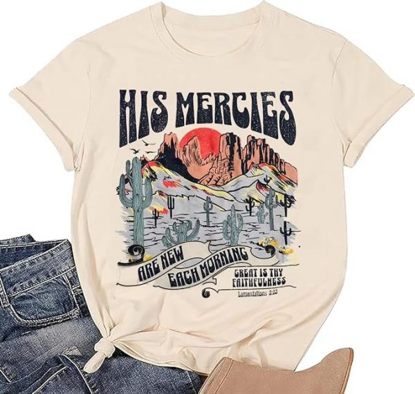 His Grace is Enough Tshirt Women Cute Jesus Christian Faith Shirts Cotton Graphic Tops Blouse