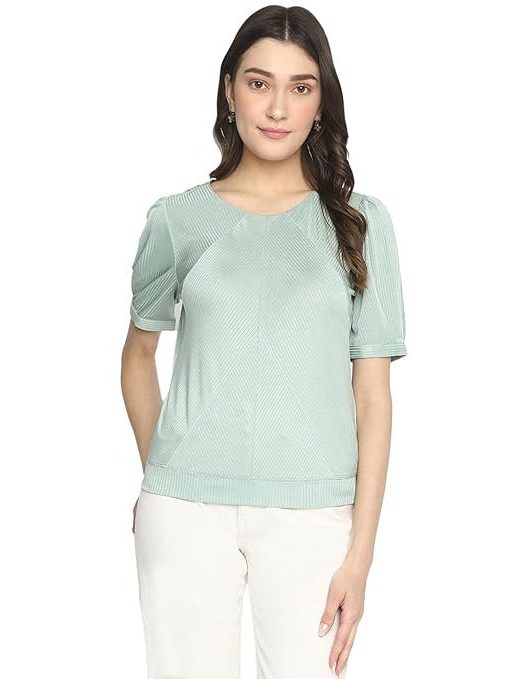 Latin Quartres Women Multi Floral 3/4 Sleeve Regular Top