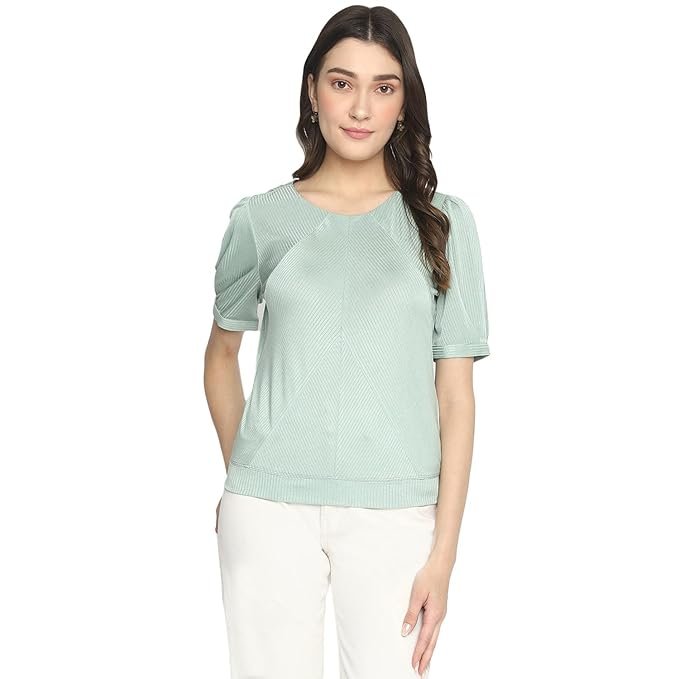 Latin Quartres Women Multi Floral 3/4 Sleeve Regular Top