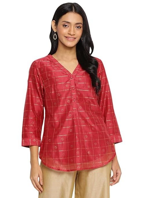 Fabindia Women's Regular Fit Top