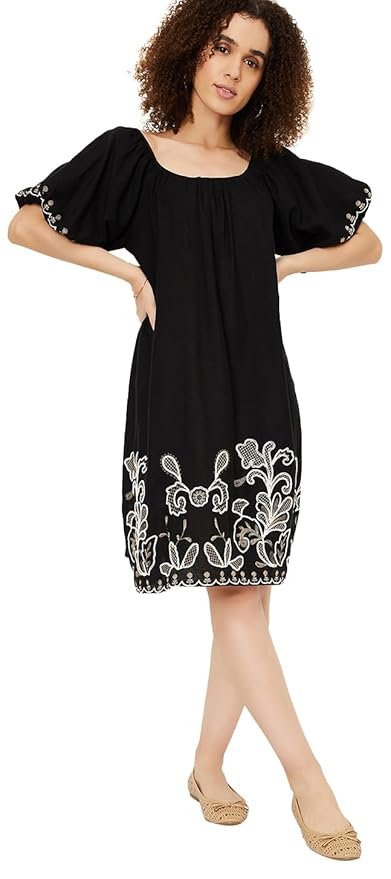 Max Women's Rayon Modern Midi Dress