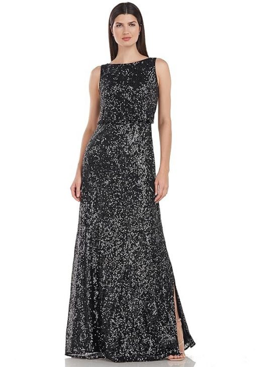 JS Collections Women's Liliana Blouson Gown